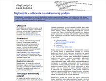 Tablet Screenshot of digipodpis.cz